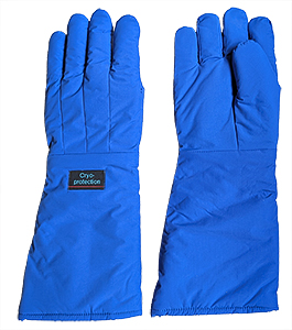 EM-Tec CP48 Kryo-Schützhandschuhe, Grosse M/L, blau, 48 cm Länge